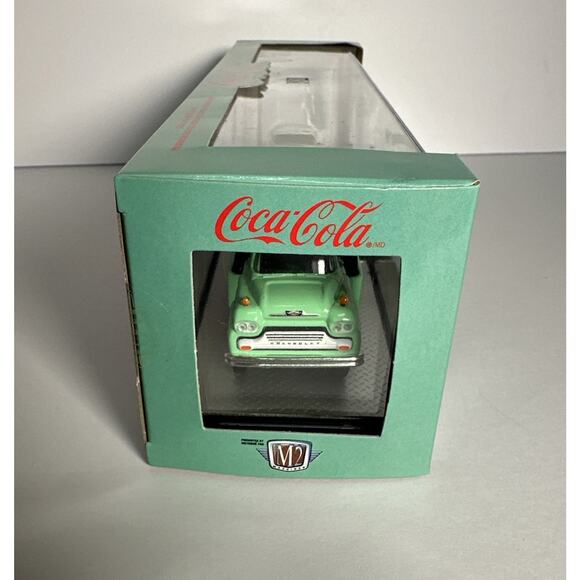 M2 Machines Auto Hauler TW11 COCA COLA 1958 CHEVY SPARTAN & 1955 BEL AIR GASSER - Picture 8 of 9